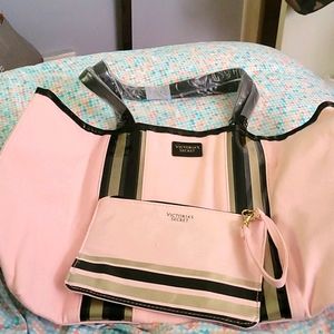 Victoria secret tote bag with wallet